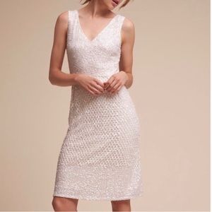 Adrianna Papell Ivory Sequin Dress